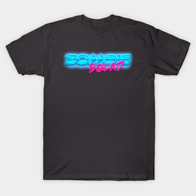 ZOMBIE SQUAD 80s Text Effects 6 T-Shirt by Zombie Squad Clothing